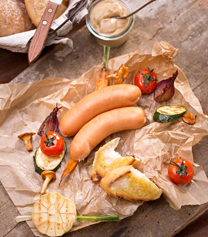 serdelki grillowana bagietka